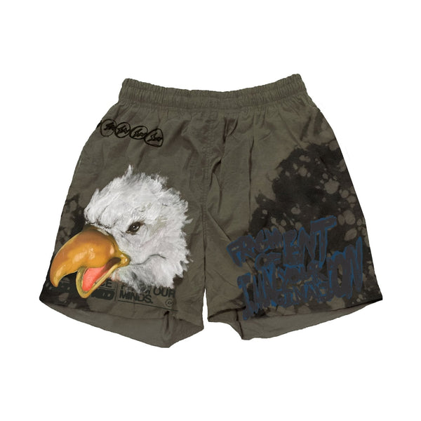 Short Travis Scott Cactus Jack pour Fragment Imagination Olive