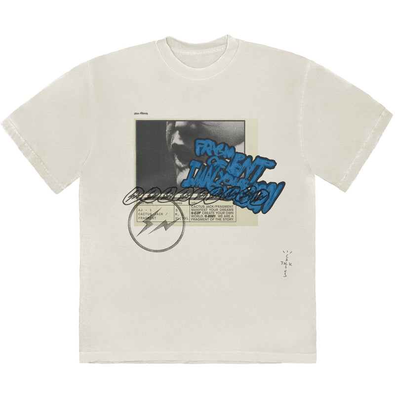 T-shirt Travis Scott Cactus Jack pour Fragment Manifest Blanc