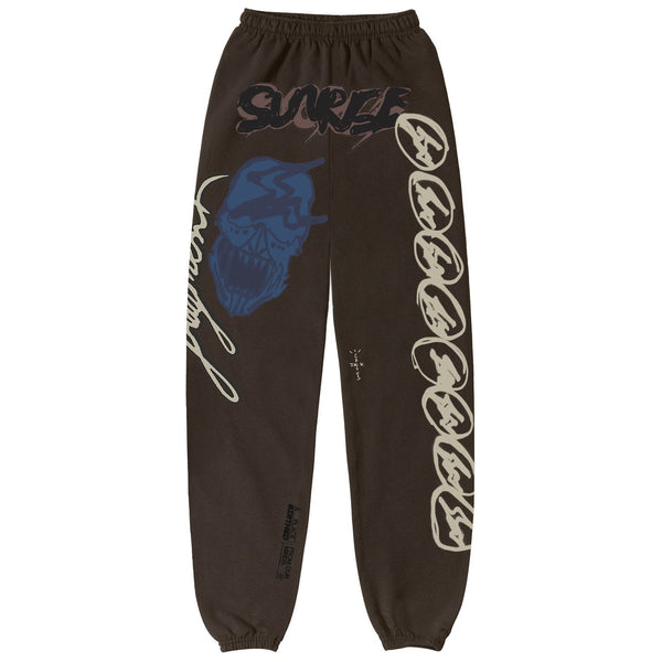 Pantalon de survêtement Travis Scott Cactus Jack For Fragment Sunrise Marron