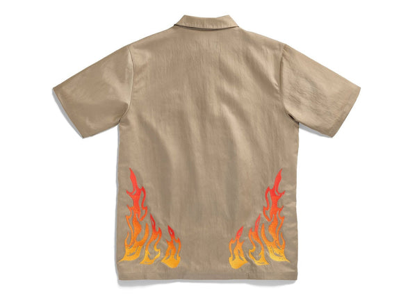 Chemise boutonnée Travis Scott Cactus Jack x Jordan Kaki/Rouge université