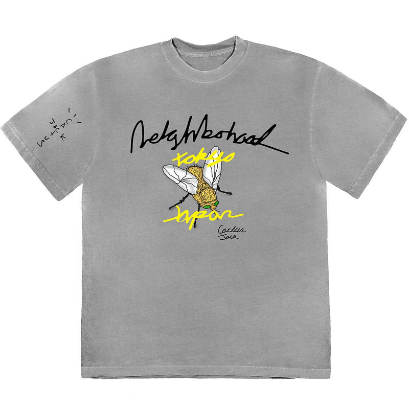 Travis Scott Cactus Jack x Neighborhood Carousel T-Shirt Grau
