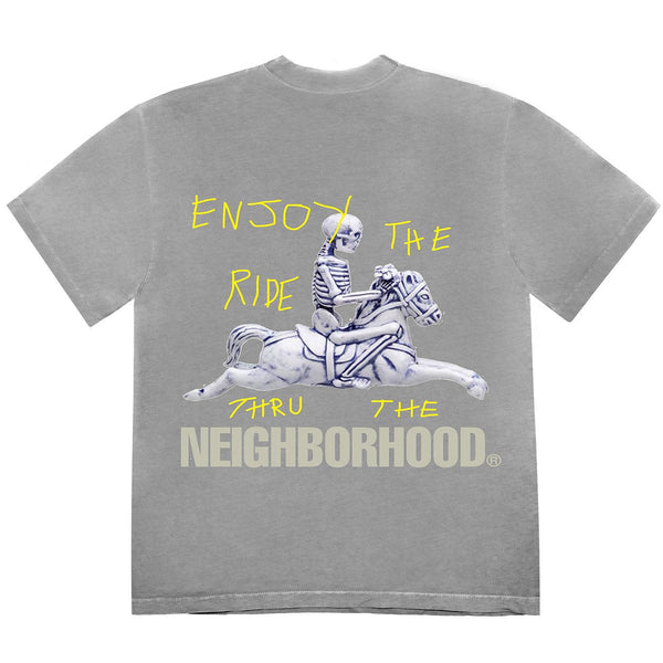 T-shirt Travis Scott Cactus Jack x Neighborhood Carousel Gris 