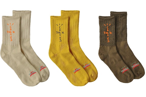 Travis Scott Cactus Trails Hiking Socks Pack Natural/Gold/Brown