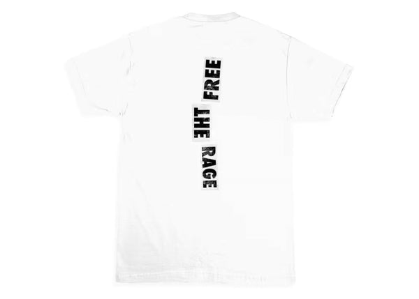 T-shirt Travis Scott Free The Rage Blanc 