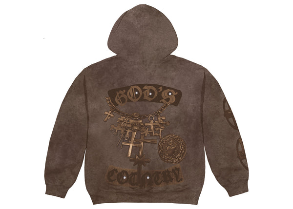 Sweat à capuche zippé Travis Scott Utopia God's Country Marron 