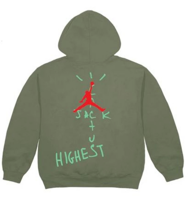 Sweat à capuche Travis Scott Jordan Cactus Jack Highest Olive