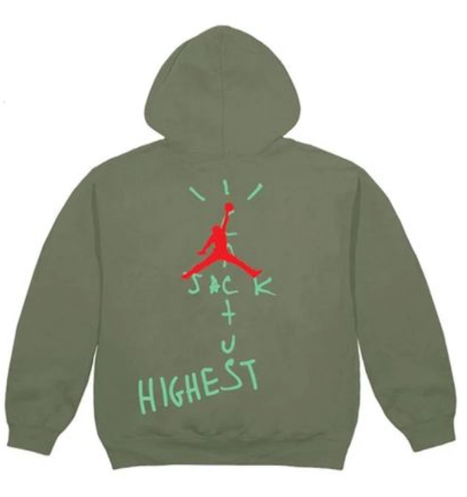 Sweat à capuche Travis Scott Jordan Cactus Jack Highest Olive