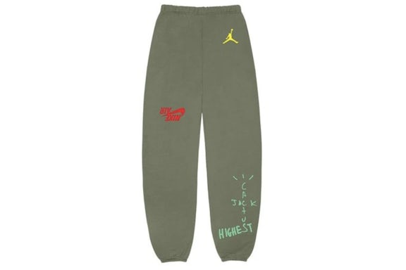 Pantalon de survêtement Travis Scott Jordan Cactus Jack Highest Olive