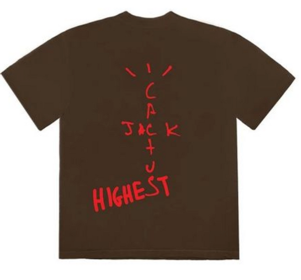 T-shirt Travis Scott Jordan Cactus Jack Highest Marron