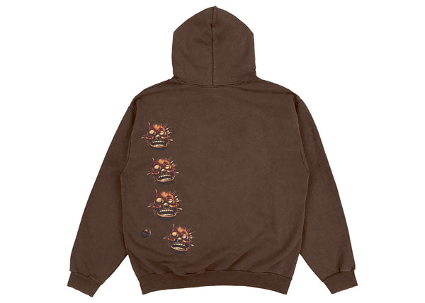 Sweat à capuche Travis Scott Utopia A2 Marron