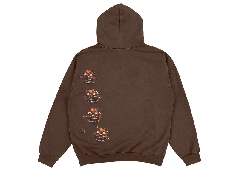 Sweat à capuche Travis Scott Utopia A2 Marron