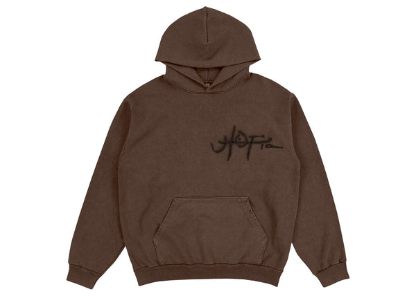 Sweat à capuche Travis Scott Utopia A2 Marron