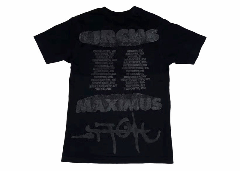 T-shirt Travis Scott Utopia Circus Maximus 2023 Tour II Noir