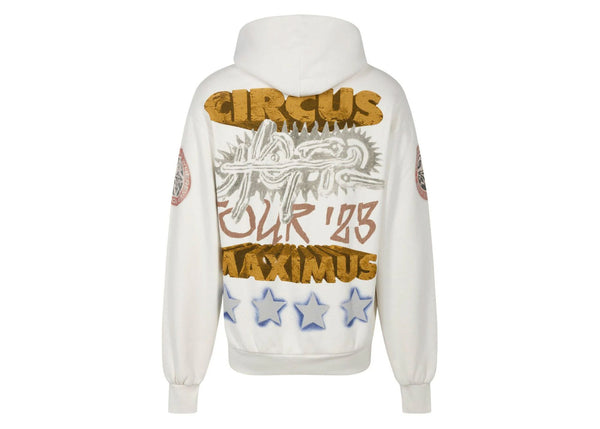 Sweat à capuche Travis Scott Utopia Circus Maximus 2023 Tour Blanc