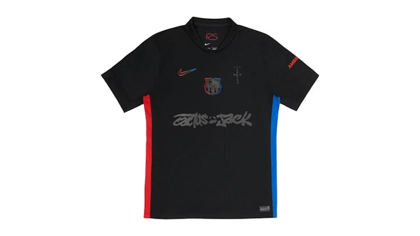 Maillot Travis Scott x FC Barcelone 2024/25 Match Away Cactus Jack Noir
