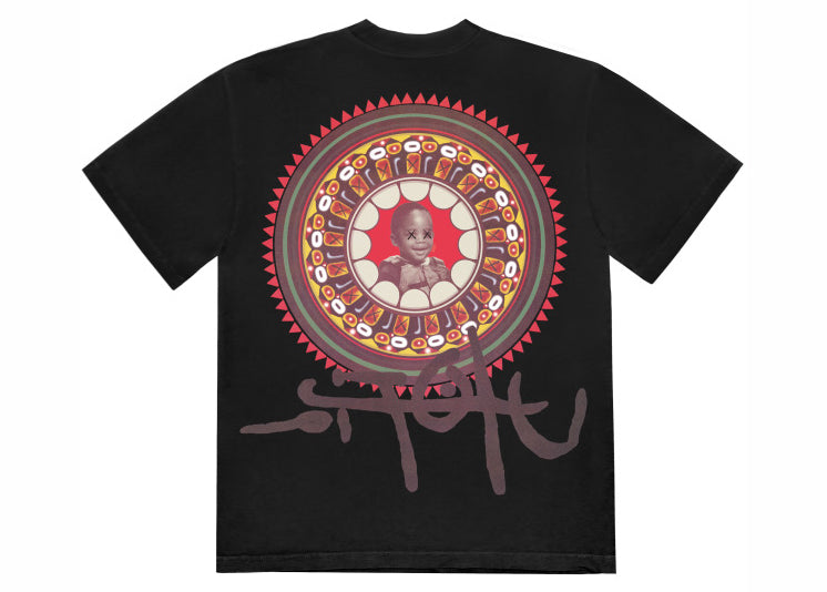 Travis Scott x KAWS Utopia II T-Shirt Schwarz 