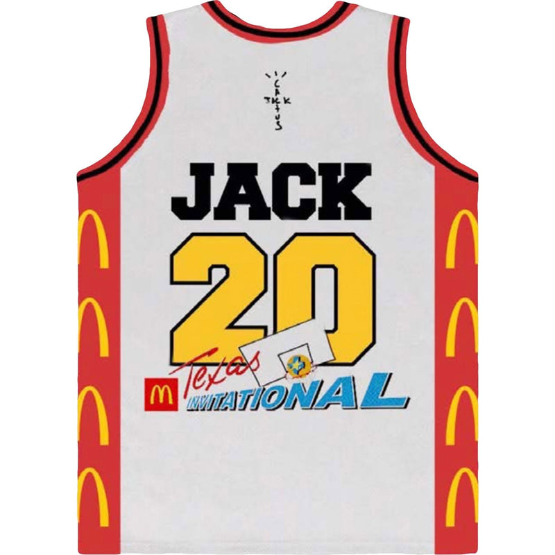 Maillot All American Cactus Jack Travis Scott x McDonald's blanc 