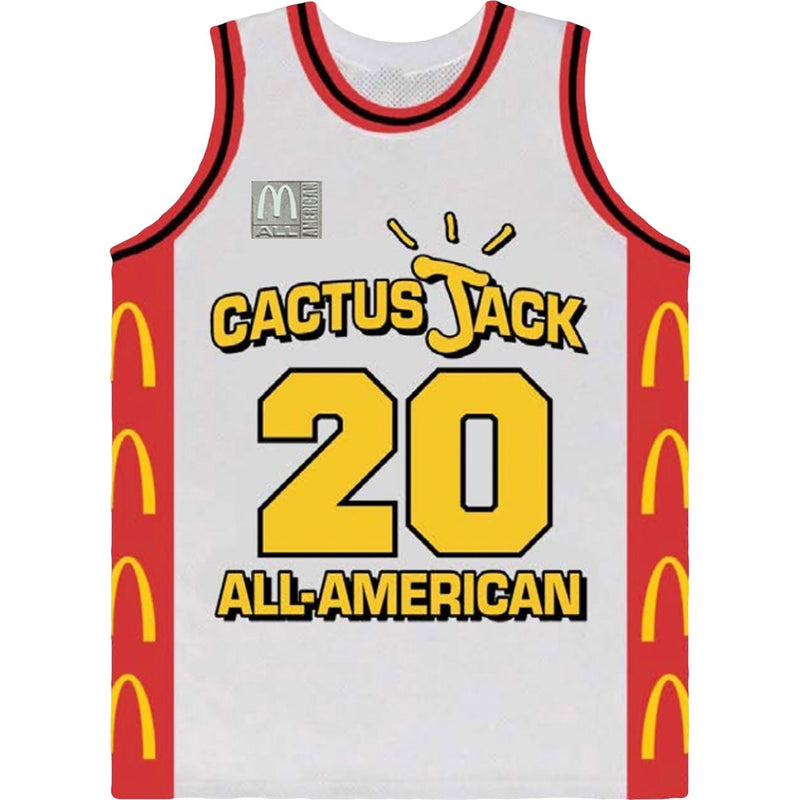 Maillot All American Cactus Jack Travis Scott x McDonald's blanc 