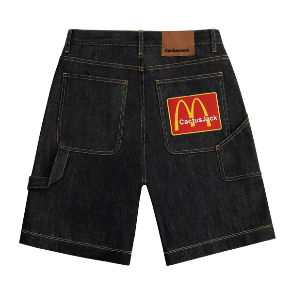 Travis Scott x McDonald's Cj Arches Jeansshorts Indigo