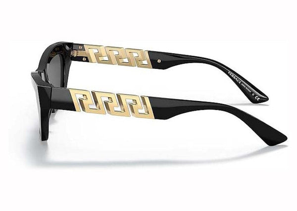Lunettes de soleil œil de chat Versace noir/gris