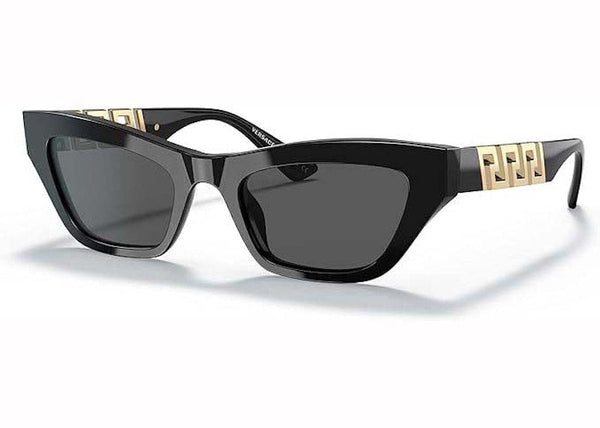 Lunettes de soleil œil de chat Versace noir/gris