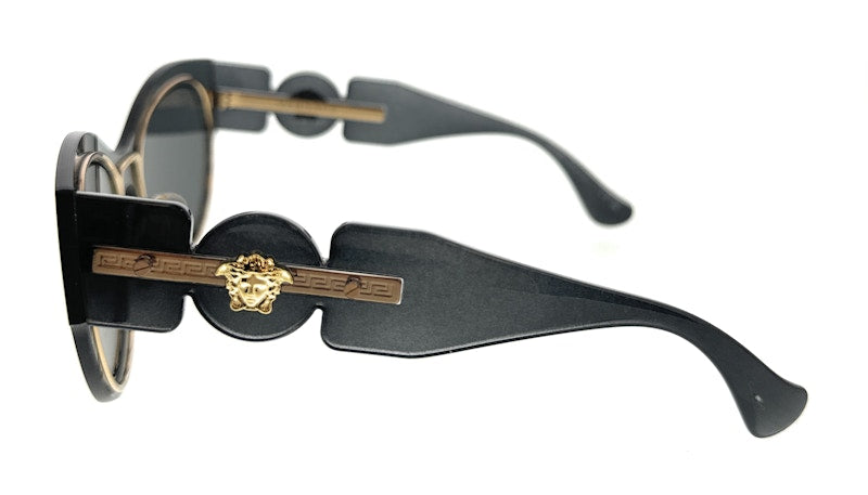 Versace Cat Eye Sonnenbrille Transparent Dunkelgrau