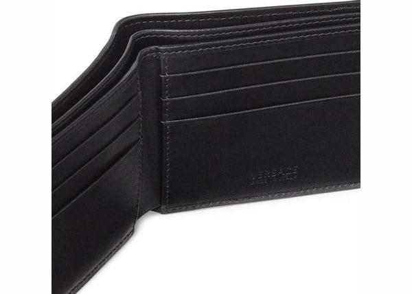 Portefeuille Versace La Greca Signature Noir/Gris