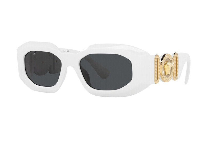 Versace Maxi Medusa Biggie Sonnenbrille Weiß