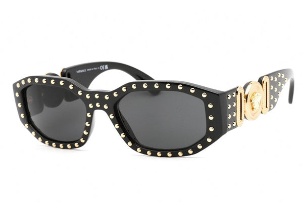 Lunettes de soleil Versace Medusa Biggie noires/cloutées dorées