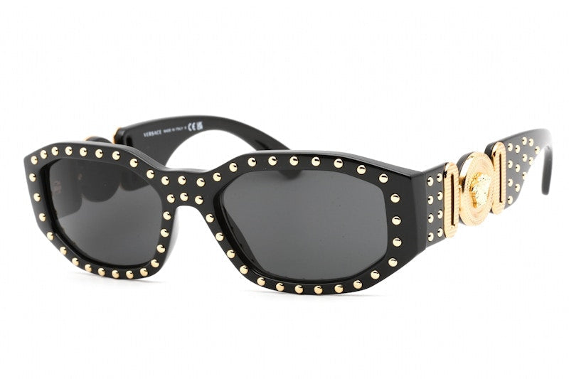 Lunettes de soleil Versace Medusa Biggie noires/cloutées dorées