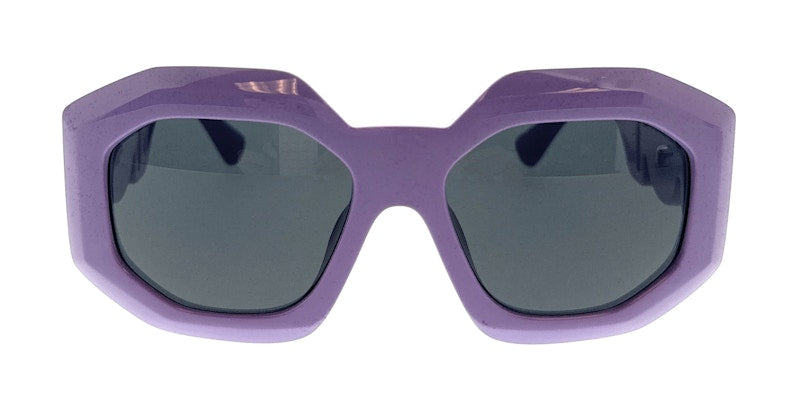 Lunettes de soleil ovales Versace violettes