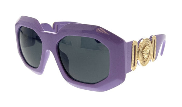 Lunettes de soleil ovales Versace violettes