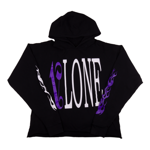 Sweat à capuche Vlone x Palm Angels Noir/Violet