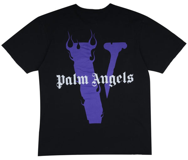 T-shirt Vlone x Palm Angels Noir/Violet