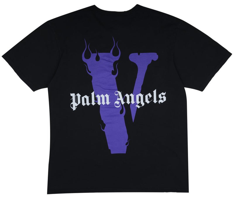 T-shirt Vlone x Palm Angels Noir/Violet