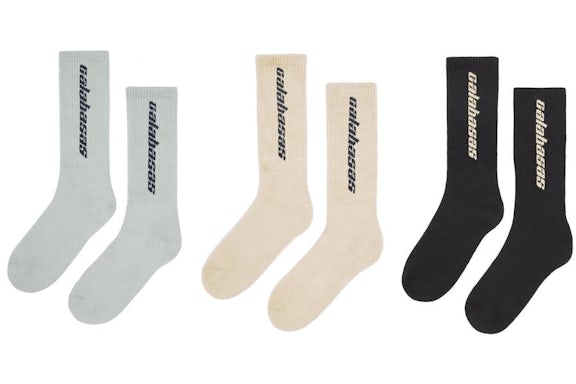 Chaussettes Yeezy Calabasas (lot de 3) Core/Glacier/Sand