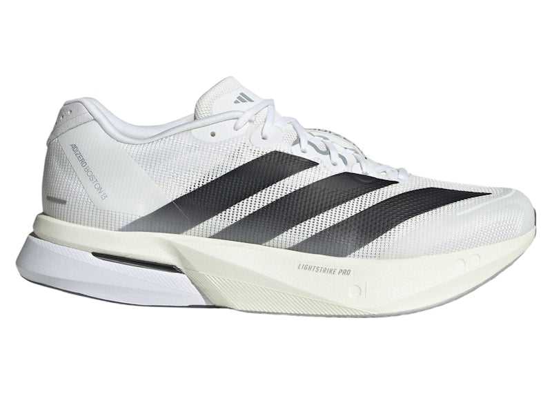 adidas Adizero Boston 13 Blanc nuage Noir gris