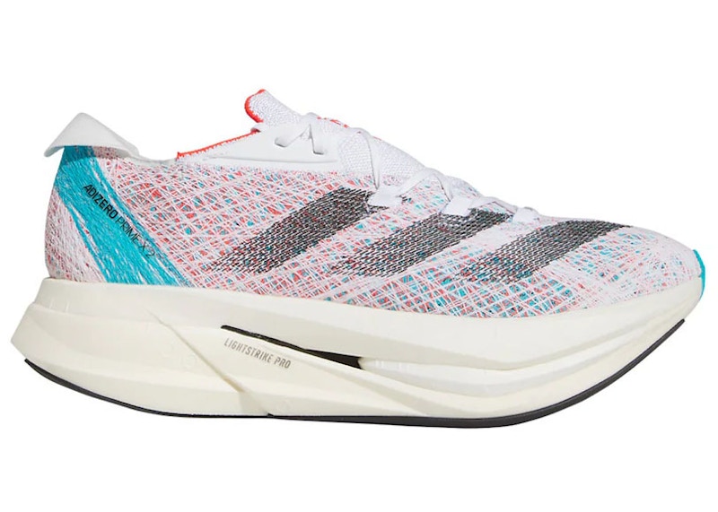 adidas Adizero Prime 2 Strung Blanc nuage Noir noyau Cyan lucide