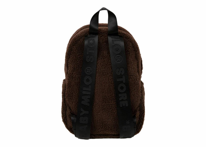 Sac à dos en fourrure BAPE Baby Milo marron 