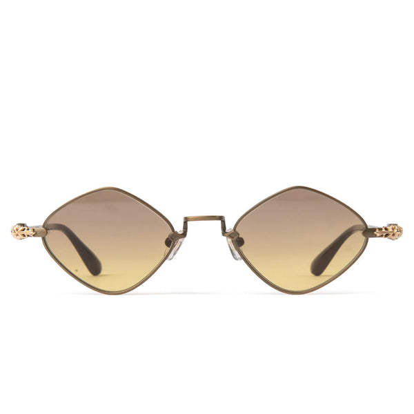 Chrome Hearts Diamond Dog Light Brown Sunglasses