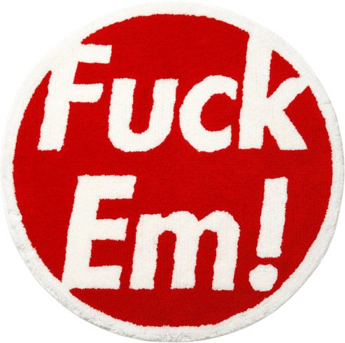 Tapis SUPREME x GALLERY1950 "F*CK EM" ROUGE Sans réserve