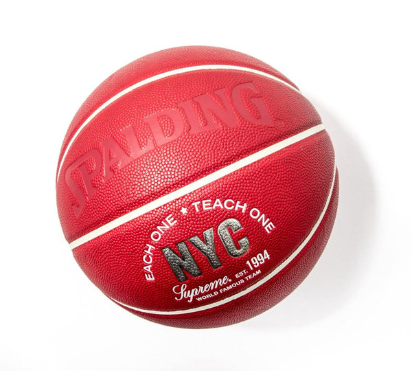 BASKET-BALL SUPREME SPALDING « EACH ONE TEACH ONE » ROUGE