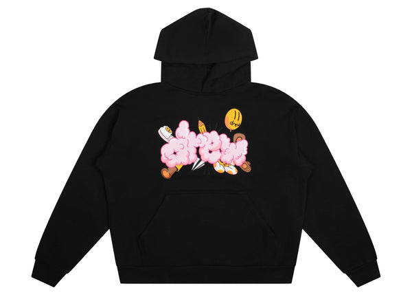Sweat à capuche Drew House Doodle Joy noir