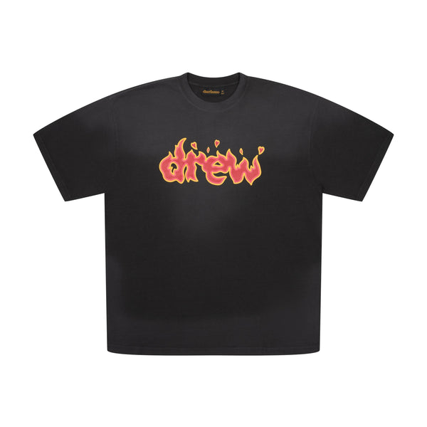 T-shirt Drew House Lit Drew noir délavé 