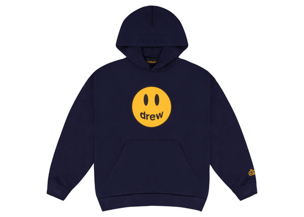 Sweat à capuche mascotte de la maison Drew bleu marine foncé 