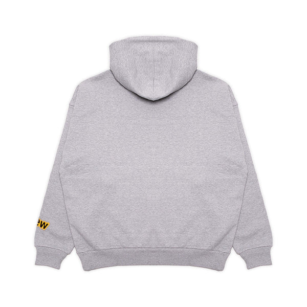 Sweat à capuche mascotte de la maison Drew gris chiné