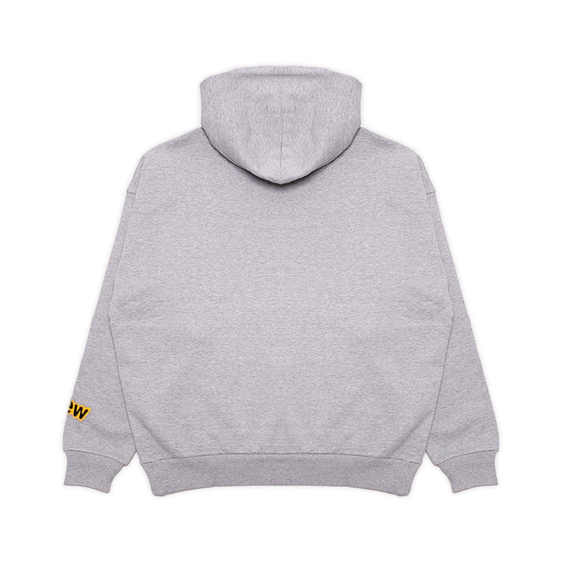 Sweat à capuche mascotte de la maison Drew gris chiné