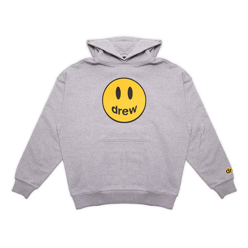 Sweat à capuche mascotte de la maison Drew gris chiné