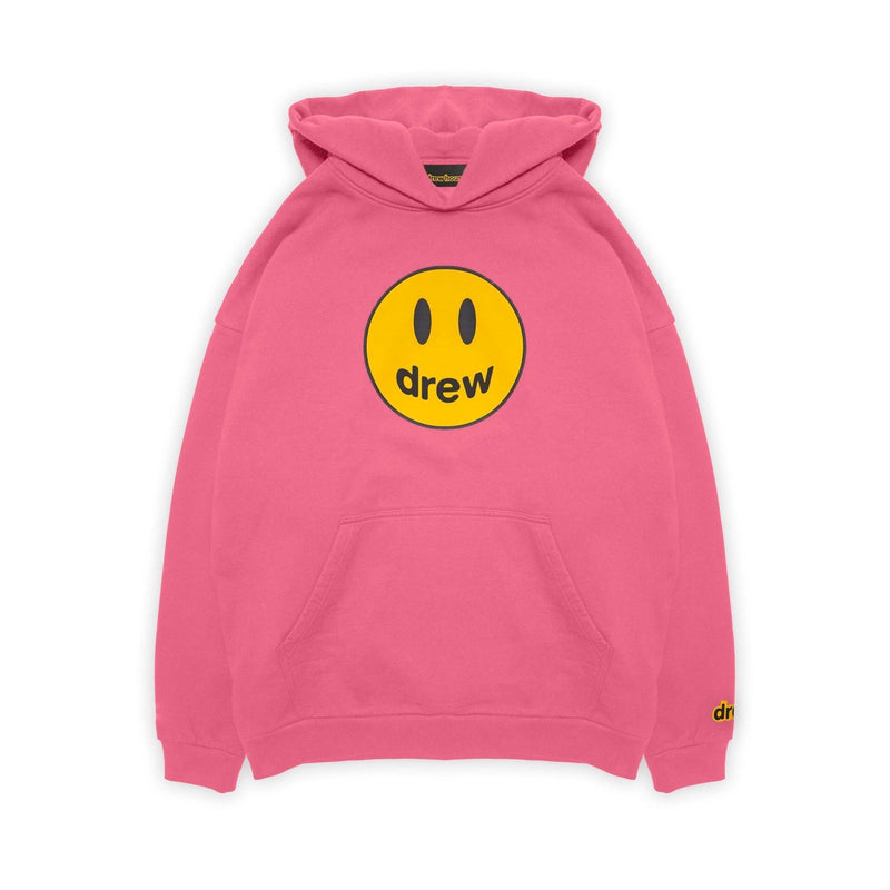 Sweat à capuche rose vif avec mascotte de la maison Drew