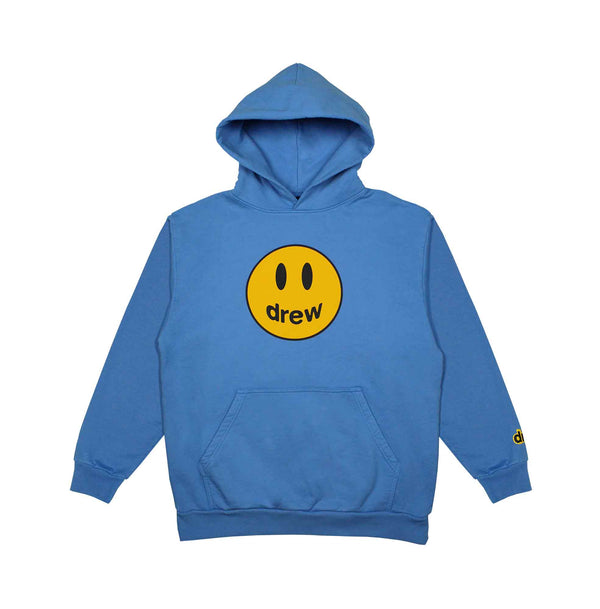 Sweat à capuche mascotte de la maison Drew bleu ciel